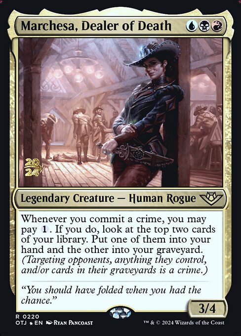 Marchesa, Dealer of Death (Outlaws of Thunder Junction Promos #220s)