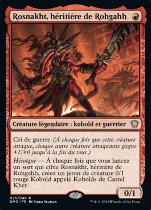 Rosnakht, Heir of Rohgahh (Dominaria United Commander #25)