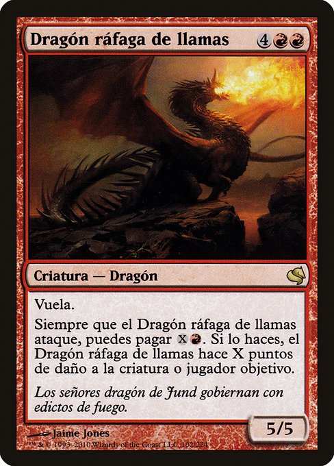 Dragon à la salve de flammes|Flameblast Dragon