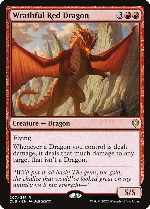 Wrathful Red Dragon (Commander Legends: Battle for Baldur's Gate #207)