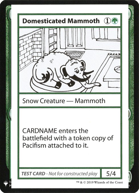 Domesticated Mammoth (Mystery Booster Playtest Cards 2019 #72)