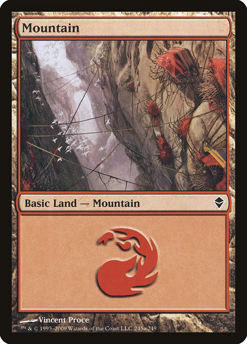 Mountain (Zendikar #245a)