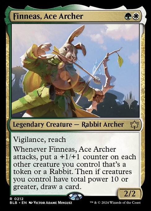 Finneas, Ace Archer (Bloomburrow Promos #212p)