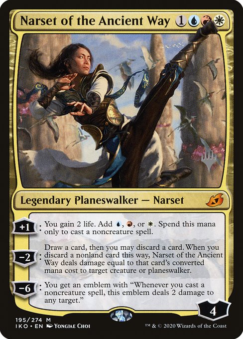 Narset of the Ancient Way (Ikoria: Lair of Behemoths Promos #195p)