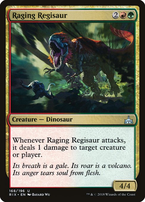 Raging Regisaur card image