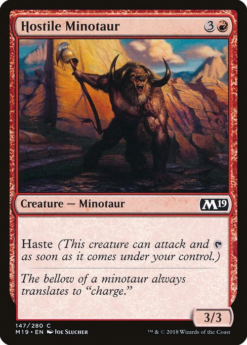 Hostile Minotaur card image