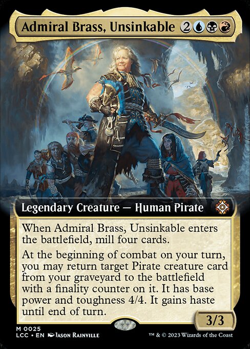 Admiral Brass, Unsinkable (The Lost Caverns of Ixalan Commander #25)