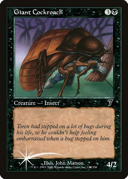 Giant Cockroach (Seventh Edition #138★)