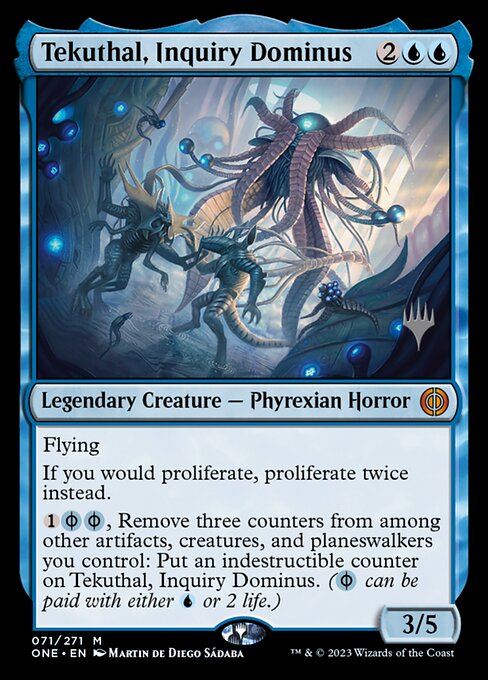 Tekuthal, Inquiry Dominus (Phyrexia: All Will Be One Promos #71p)
