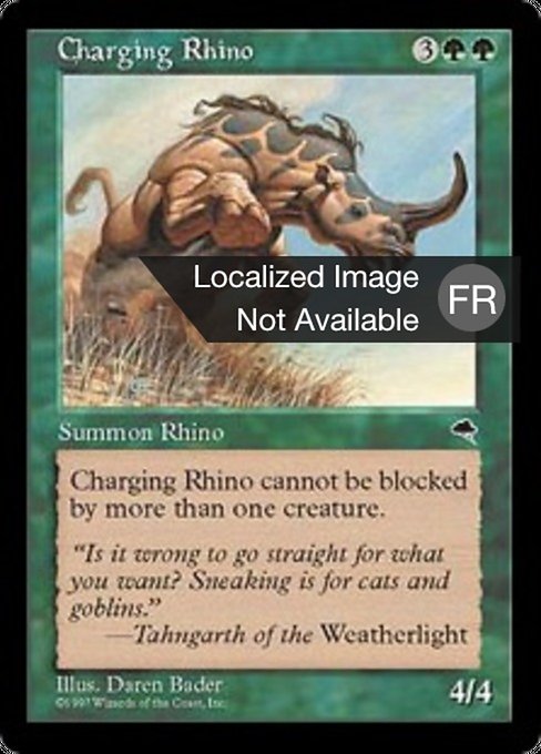 Charging Rhino (Tempest #218)