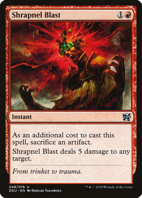 Shrapnel Blast (Duel Decks: Elves vs. Inventors #48)