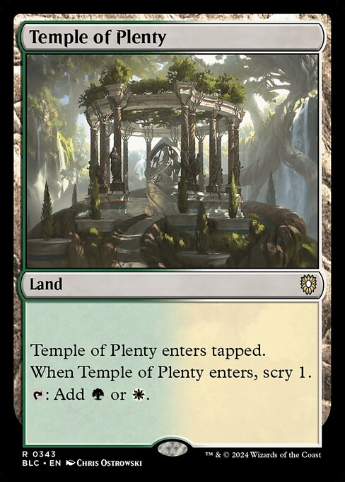 Temple of Plenty (Bloomburrow Commander #343)