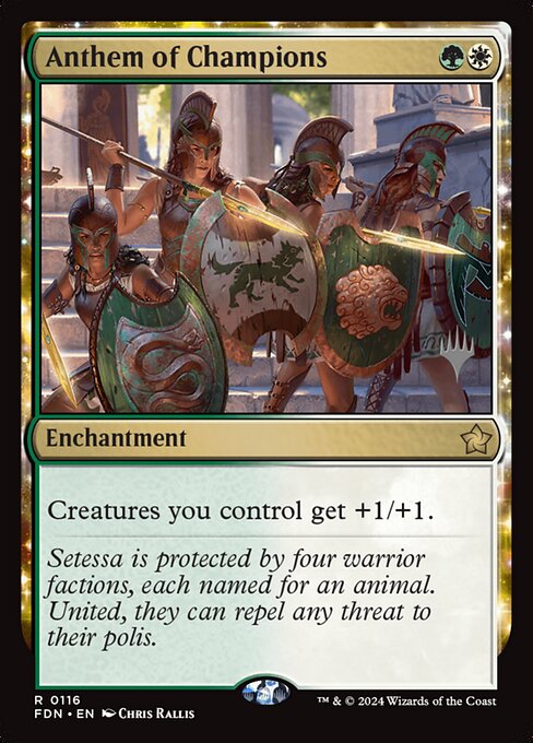 Anthem of Champions (Foundations Promos #116p)