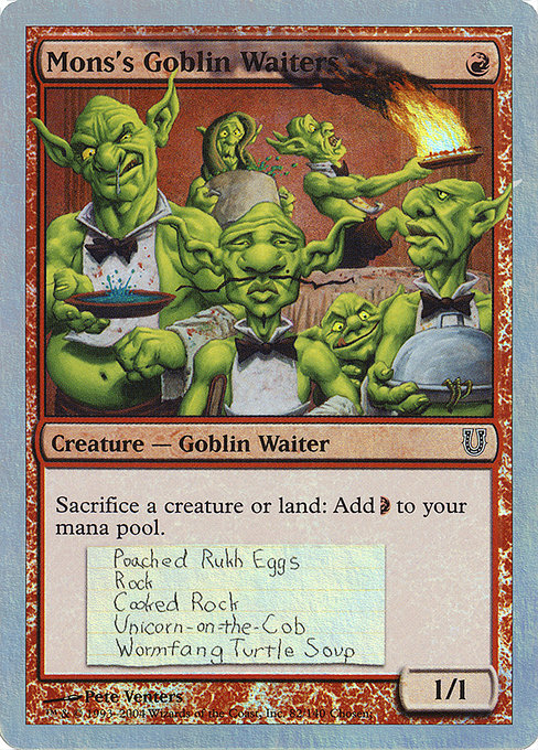 Mons's Goblin Waiters card image