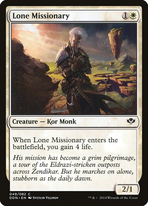 Lone Missionary (Duel Decks: Speed vs. Cunning #49)