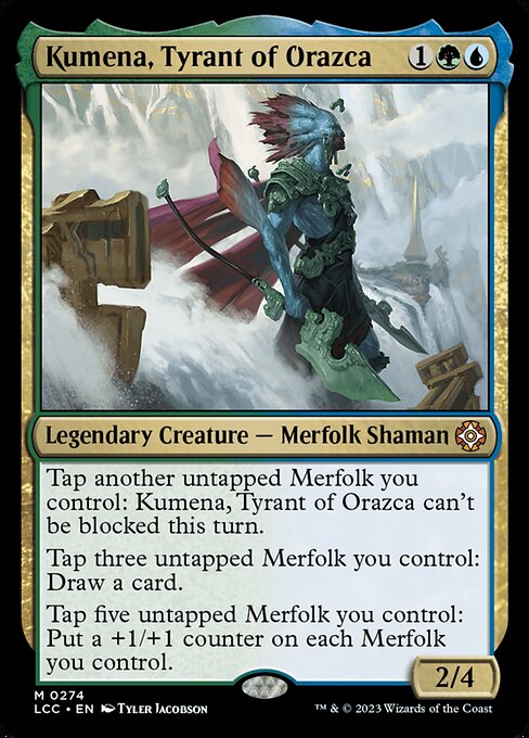 Kumena, Tyrant of Orazca (The Lost Caverns of Ixalan Commander #274)