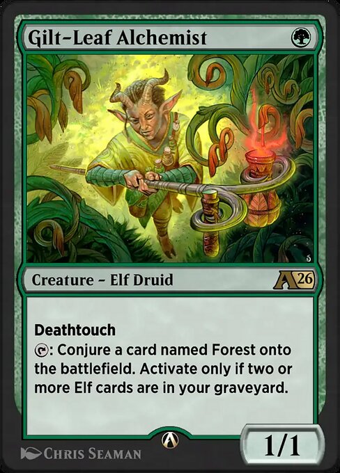 Gilt-Leaf Alchemist magic the gathering card art