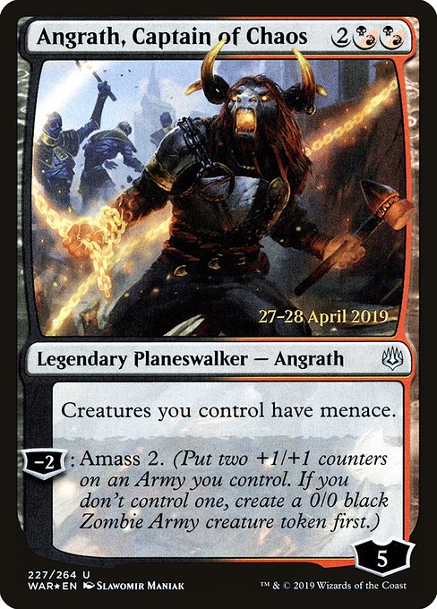 Angrath, Captain of Chaos (War of the Spark Promos #227s)