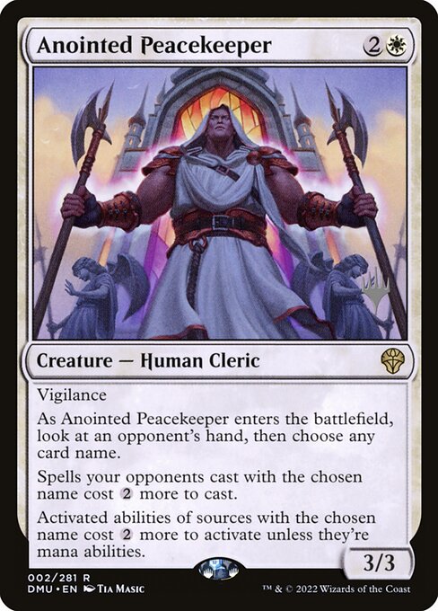 Anointed Peacekeeper (Dominaria United Promos #2p)