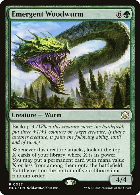 Emergent Woodwurm (March of the Machine Commander #37)