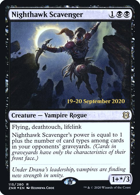 Nighthawk Scavenger (Zendikar Rising Promos #115s)