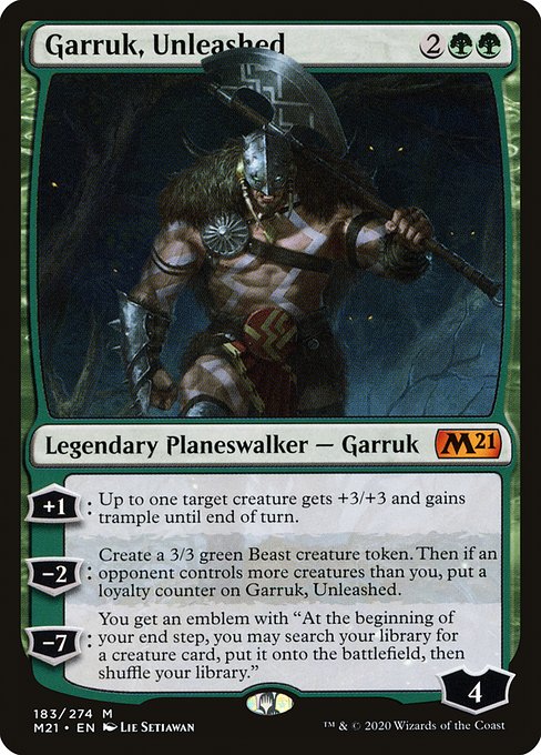 Garruk, Unleashed (Core Set 2021 #183)