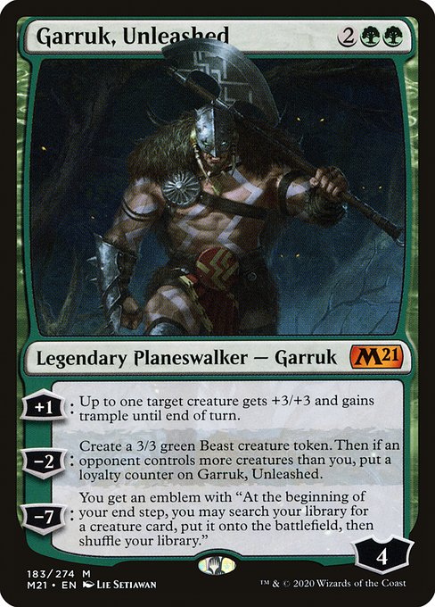 Garruk, Unleashed (m21) 183 Garruk, Unleashed (m21) 183