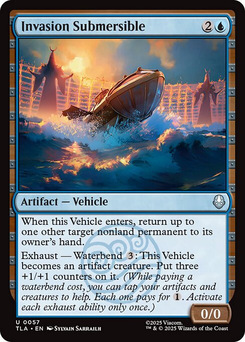 Invasion Submersible magic the gathering card art