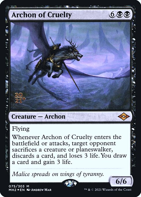 Archon of Cruelty (Modern Horizons 2 Promos #75s)