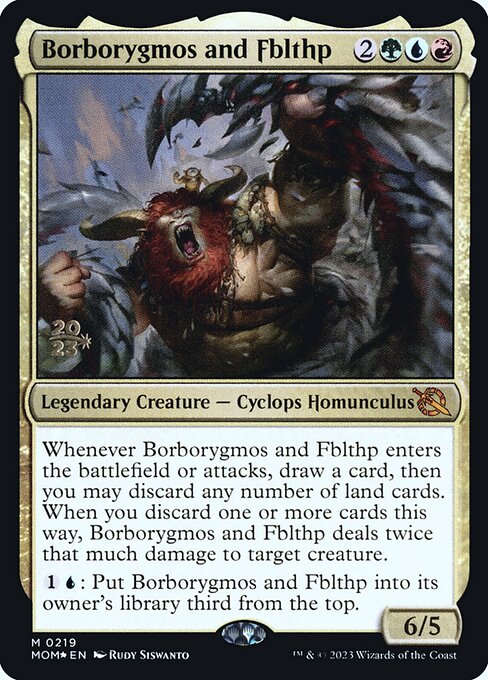 Borborygmos and Fblthp (March of the Machine Promos #219s)