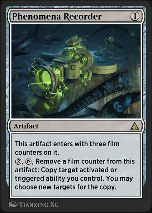 Peter Parker's Camera magic the gathering card art