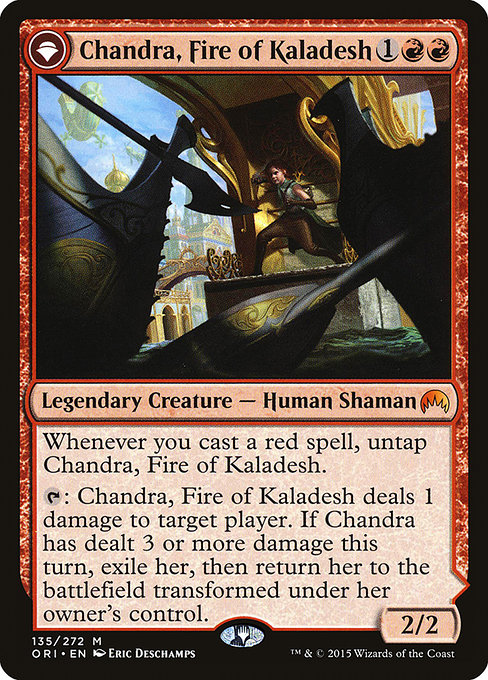 Чандра, огън на Каладеш // Чандра, Ревящ пламък (Magic Origins #135)