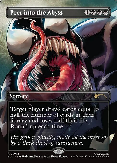 Peer into the Abyss magic the gathering card art
