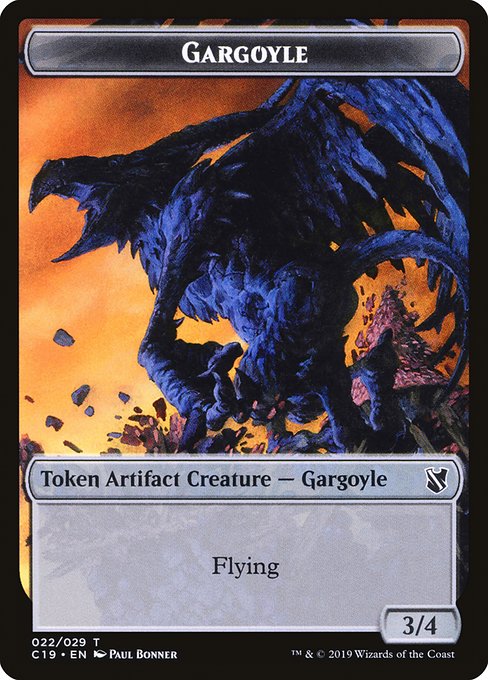 Gargoyle (Commander 2019 Tokens #22)