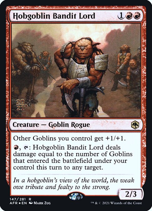 Hobgoblin Bandit Lord (Adventures in the Forgotten Realms Promos #147s)