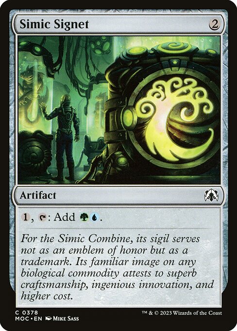 Simic Signet (March of the Machine Commander #378)
