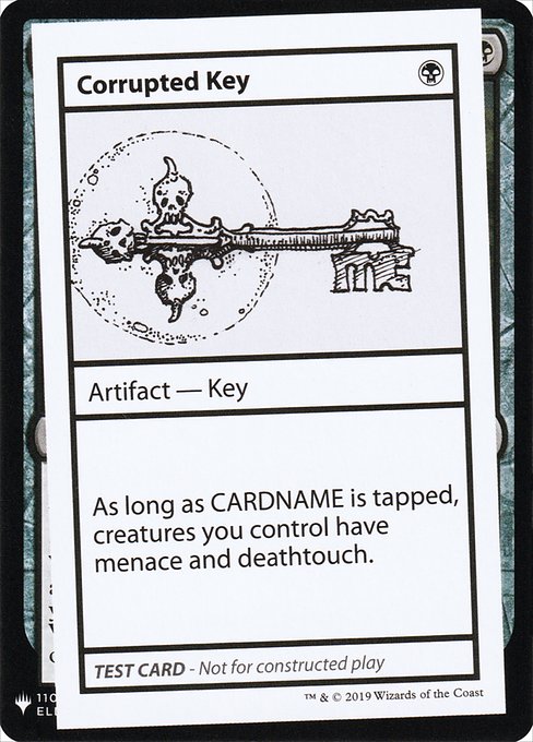 Corrupted Key (Mystery Booster Playtest Cards 2019 #39)
