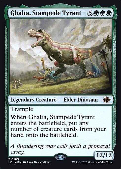 Ghalta, Stampede Tyrant (The Lost Caverns of Ixalan Promos #185s)