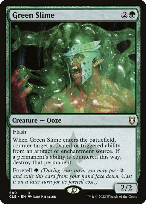 Green Slime (Commander Legends: Battle for Baldur's Gate #680)