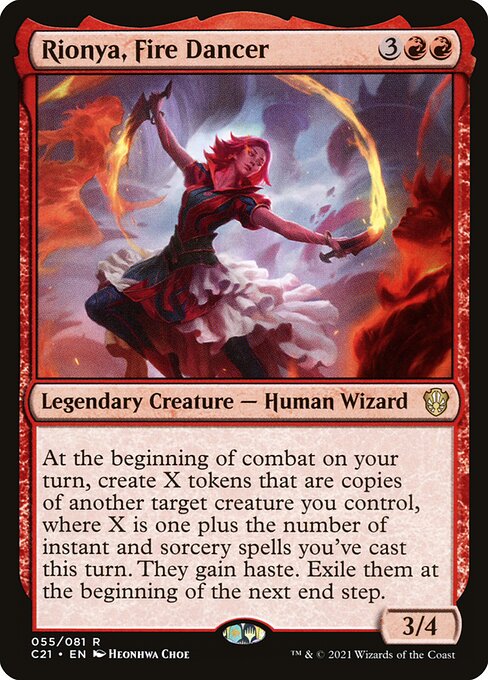 Rionya, Fire Dancer (Commander 2021 #55)
