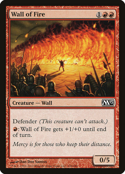 Wall of Fire (Magic 2013 #156)