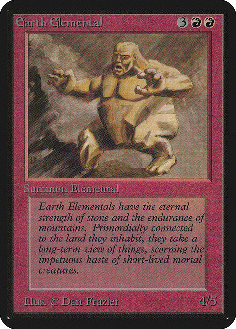 Earth Elemental (Limited Edition Alpha #144)