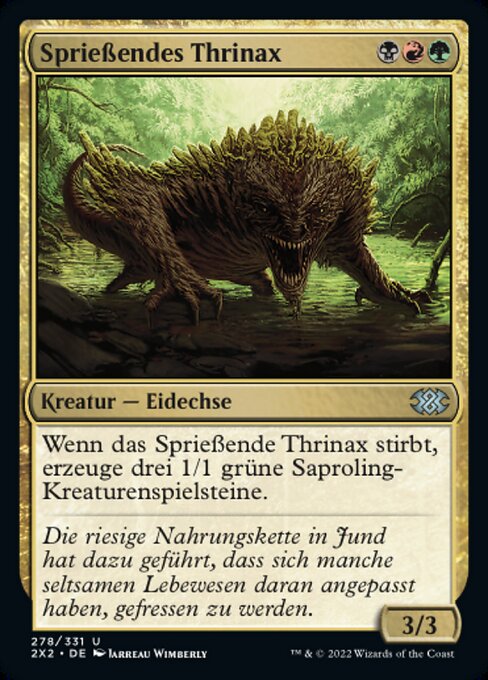 Sprouting Thrinax (Double Masters 2022 #278)