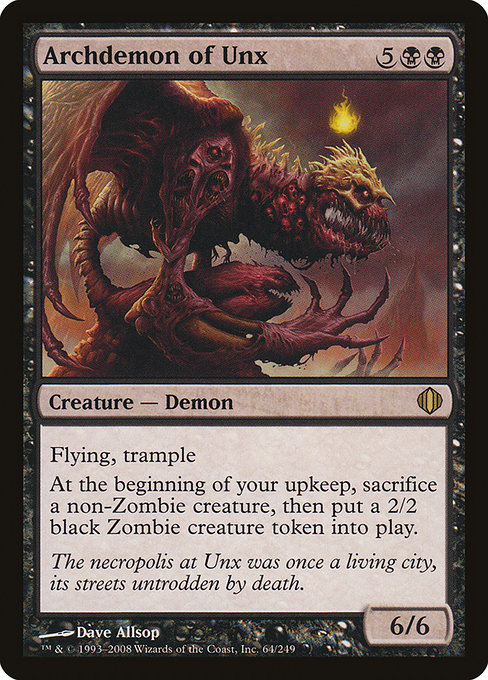Archdemon of Unx card image