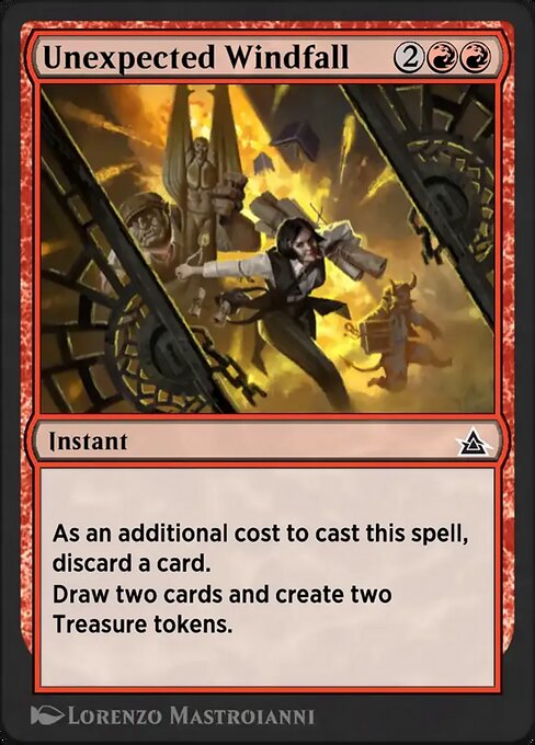 Unexpected Windfall magic the gathering card art