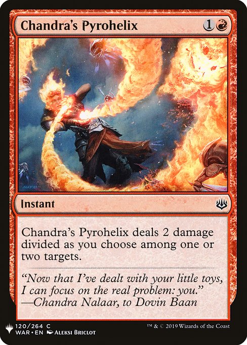 Chandra's Pyrohelix (Mystery Booster #883)