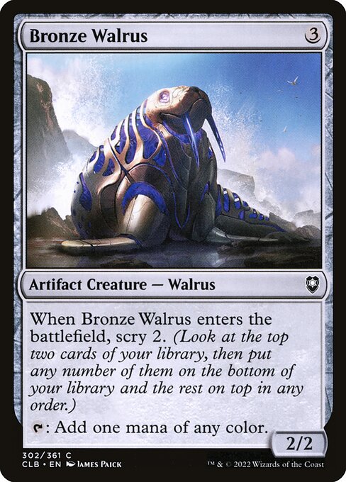 Bronze Walrus card image