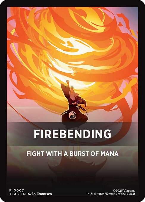 Firebending magic the gathering card art