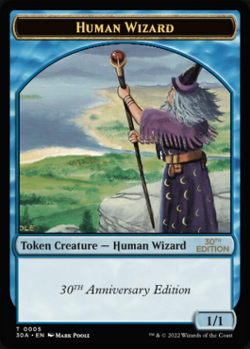 Human Wizard (30th Anniversary Tokens #5)