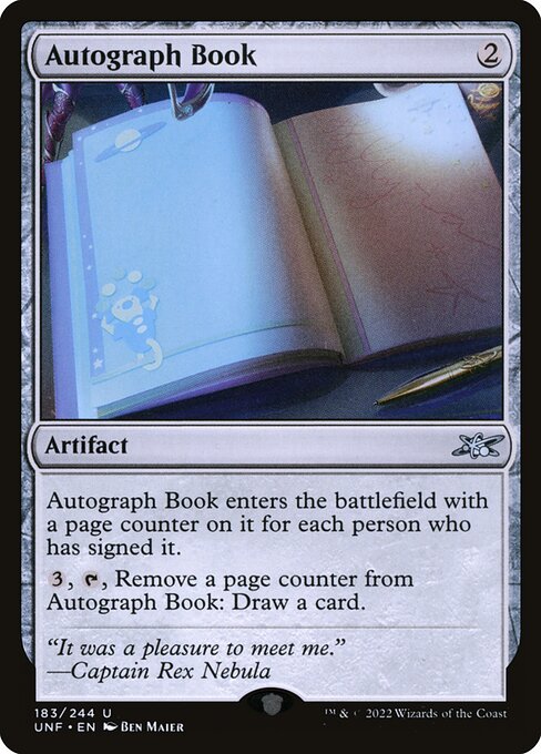Autograph Book · Unfinity (UNF) #183 · Scryfall Magic The Gathering Search